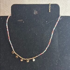 Colorful Beaded Star Necklace